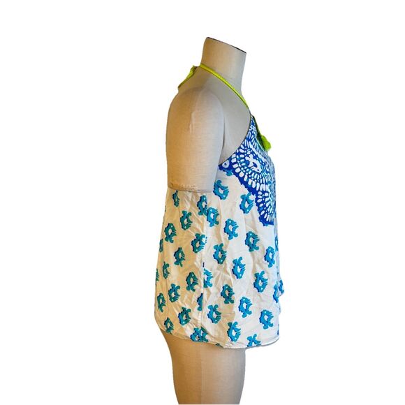 Lilly Pulitzer Womens XS Selin To The Sea Silk Halter Top - Picture 4 of 10